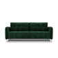 Aksominė sofa-lova Micadoni Scaleta, žalia цена и информация | Sofos | pigu.lt