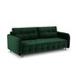 Aksominė sofa-lova Micadoni Scaleta, žalia цена и информация | Sofos | pigu.lt