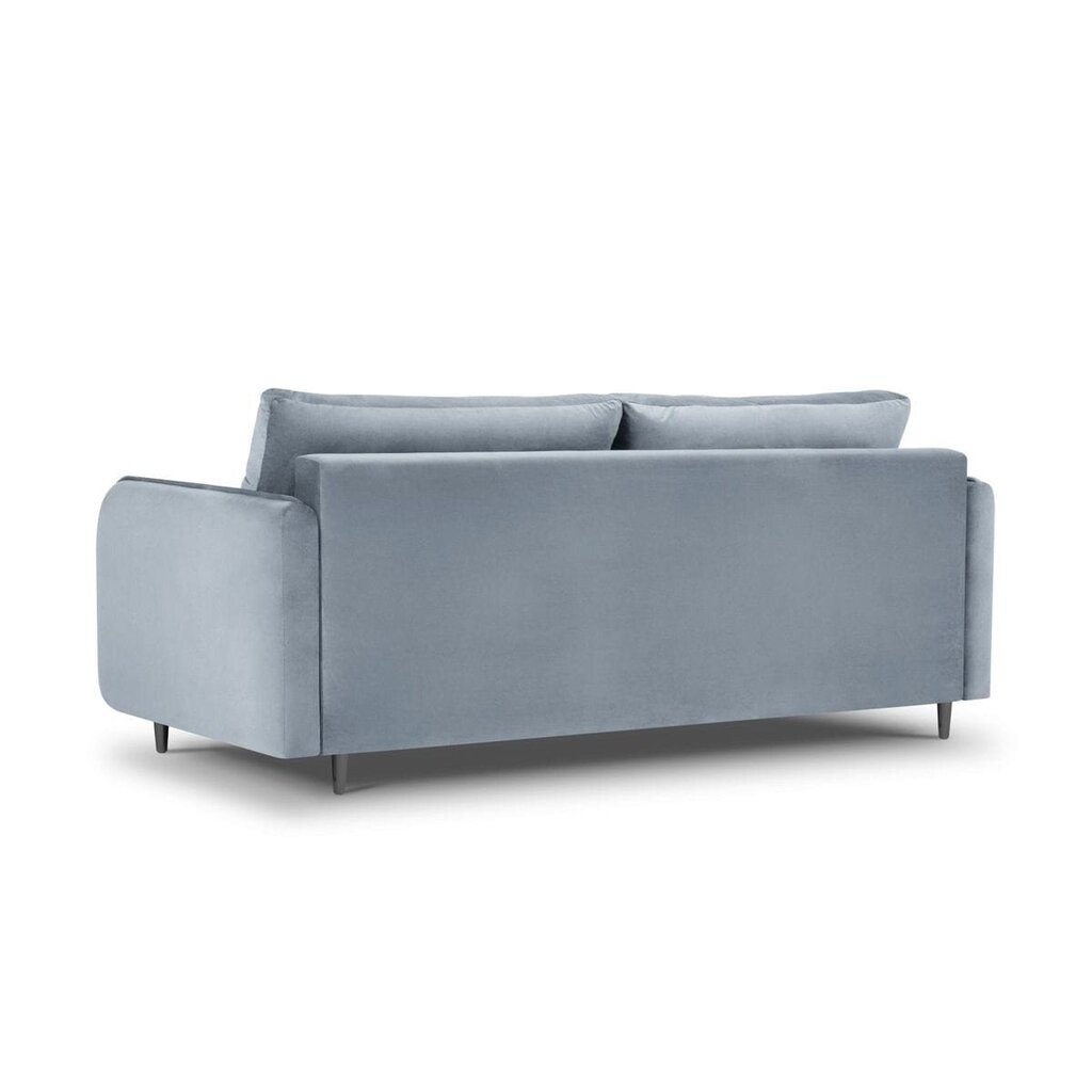 Aksominė sofa-lova Micadoni Scaleta, mėlyna kaina ir informacija | Sofos | pigu.lt