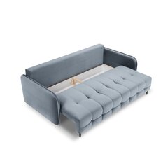 Aksominė sofa-lova Micadoni Scaleta, mėlyna kaina ir informacija | Sofos | pigu.lt