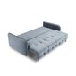 Aksominė sofa-lova Micadoni Scaleta, mėlyna цена и информация | Sofos | pigu.lt