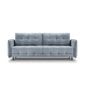 Aksominė sofa-lova Micadoni Scaleta, mėlyna цена и информация | Sofos | pigu.lt