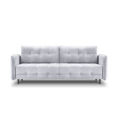 Бархатный диван-кровать Micadoni Scaleta, серый цвет цена и информация | Диваны | pigu.lt