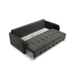 Aksominė sofa-lova Micadoni Scaleta, pilka kaina ir informacija | Sofos | pigu.lt