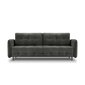 Aksominė sofa-lova Micadoni Scaleta, pilka kaina ir informacija | Sofos | pigu.lt