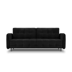 Aksominė sofa-lova Micadoni Scaleta, juoda kaina ir informacija | Sofos | pigu.lt