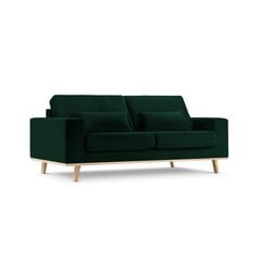 Aksominė sofa Micadoni Tugela, žalia kaina ir informacija | Sofos | pigu.lt