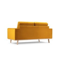 Sofa Micadoni Tugela, 199x93x83 cm, geltona kaina ir informacija | Sofos | pigu.lt