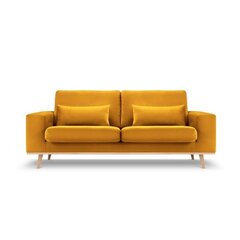 Sofa Micadoni Tugela, 199x93x83 cm, geltona kaina ir informacija | Sofos | pigu.lt