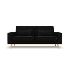 Sofa Micadoni Tugela, 199x93x83 cm, juoda kaina ir informacija | Sofos | pigu.lt