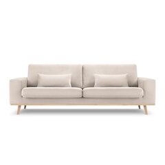 Sofa Micadoni Tugela, 236x93x83 cm, smėlinė kaina ir informacija | Sofos | pigu.lt