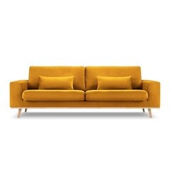 Sofa Micadoni Tugela, 236x93x83 cm, geltona kaina ir informacija | Sofos | pigu.lt