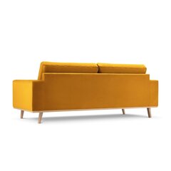 Sofa Micadoni Tugela, 236x93x83 cm, geltona kaina ir informacija | Sofos | pigu.lt