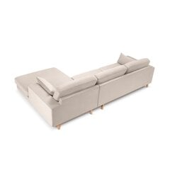 Sofa Micadoni Tugela, 281x154x83 cm, smėlinė kaina ir informacija | Sofos | pigu.lt