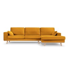 Sofa Micadoni Tugela, 281x154x83 cm, geltona kaina ir informacija | Sofos | pigu.lt