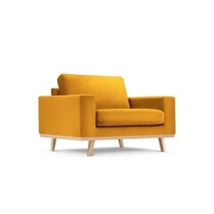 Fotelis Tugela, 121x93x83 cm, geltonas kaina ir informacija | Svetainės foteliai | pigu.lt