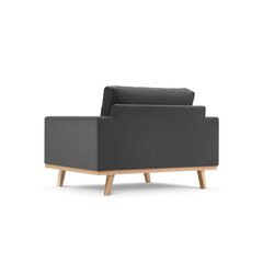 Fotelis Tugela, 121x93x83 cm, tamsiai pilkas kaina ir informacija | Svetainės foteliai | pigu.lt