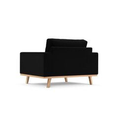 Fotelis Tugela, 121x93x83 cm, juodas kaina ir informacija | Svetainės foteliai | pigu.lt