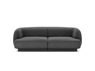 Sofa Micadoni Home Miley 184x85x74 cm, pilka kaina ir informacija | Sofos | pigu.lt