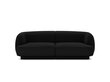 Sofa Micadoni Home Velvet Miley, juoda kaina ir informacija | Sofos | pigu.lt