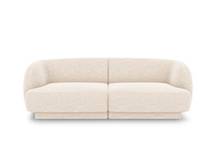 Sofa Micadoni Home Miley 184x85x74 cm, smėlio spalvos kaina ir informacija | Sofos | pigu.lt