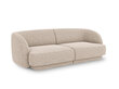 Sofa Micadoni Home Miley 184x85x74 cm, smėlio spalvos kaina ir informacija | Sofos | pigu.lt