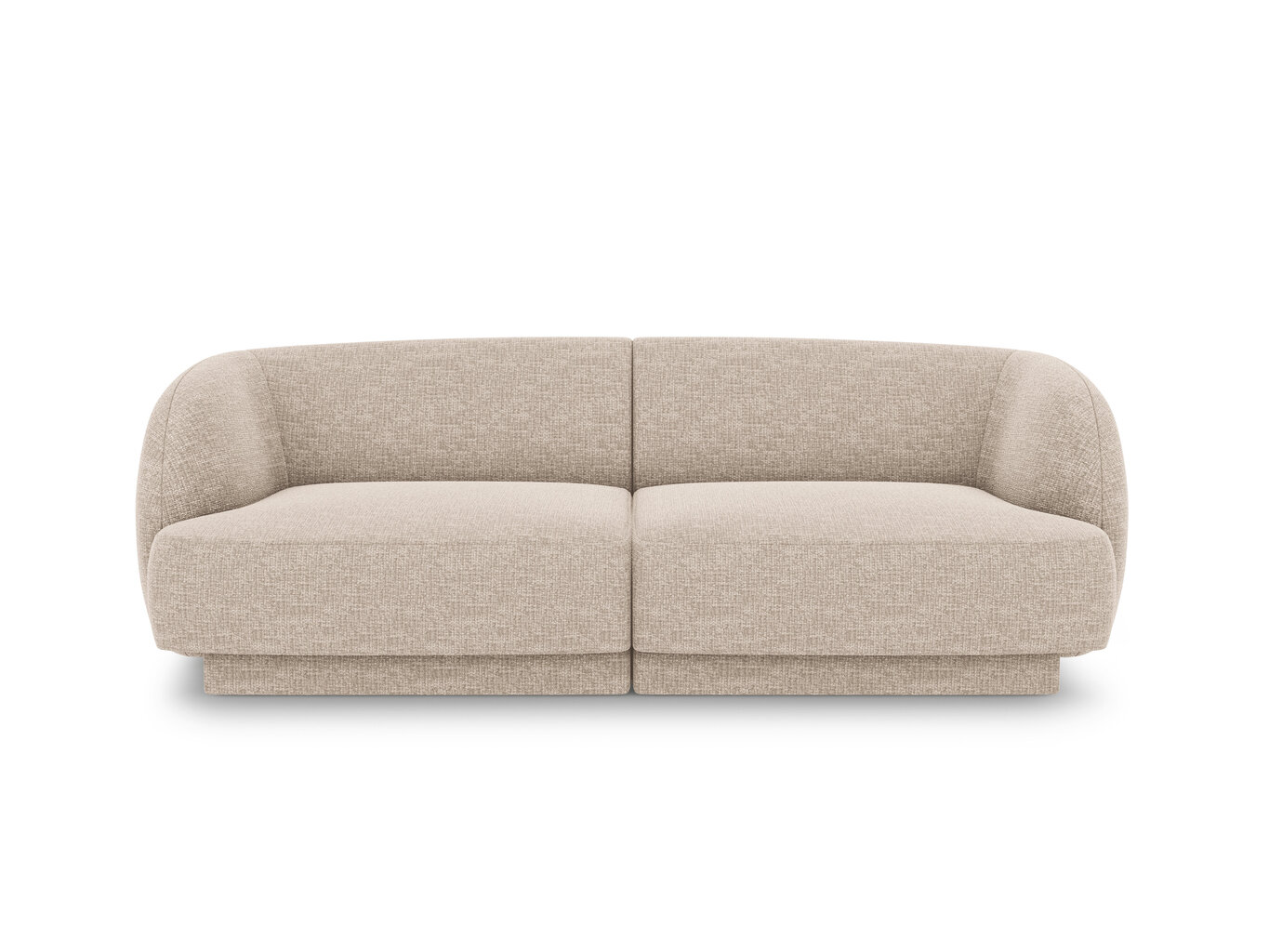 Sofa Micadoni Home Miley 184x85x74 cm, smėlio spalvos kaina ir informacija | Sofos | pigu.lt