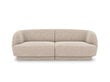 Sofa Micadoni Home Miley 184x85x74 cm, smėlio spalvos kaina ir informacija | Sofos | pigu.lt