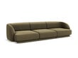 Sofa Micadoni Home Miley Miley 259x85x74 cm, ruda цена и информация | Sofos, sofos-lovos | pigu.lt