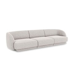 Sofa Miley, 259x85x74 cm, šviesiai pilka kaina ir informacija | Sofos | pigu.lt