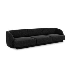 Sofa Miley, 259x85x74 cm, juoda kaina ir informacija | Sofos | pigu.lt