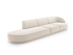 Sofa Micadoni Home Miley left, 302x85x74 cm, balta kaina ir informacija | Sofos | pigu.lt