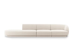 Sofa Micadoni Home Miley left, 302x85x74 cm, balta kaina ir informacija | Sofos | pigu.lt