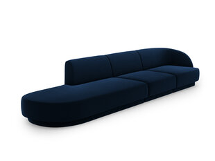 Sofa Micadoni Home Miley left, 302x85x74 cm, mėlyna kaina ir informacija | Sofos | pigu.lt