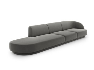 Sofa Micadoni Home Miley left, 302x85x74 cm, pilka kaina ir informacija | Sofos | pigu.lt