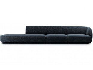 Левосторонний диван Micadoni Miley, 302 x 85 x 74 см, синий цена и информация | Диваны | pigu.lt