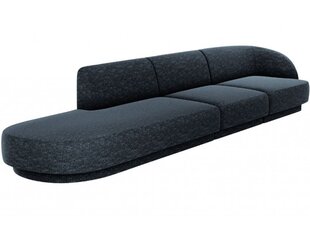 Kairinė sofa Micadoni Miley, 302 x 85 x 74 cm, mėlyna kaina ir informacija | Sofos | pigu.lt