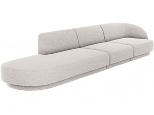 Kairinė sofa Micadoni Miley, 302 x 85 x 74 cm, pilka kaina ir informacija | Sofos | pigu.lt