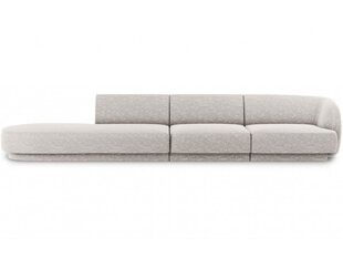 Левосторонний диван Micadoni Miley, 302 x 85 x 74 см, серый цена и информация | Диваны | pigu.lt