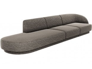 Левосторонний диван Micadoni Miley, 302 x 85 x 74 см, серый цена и информация | Диваны | pigu.lt