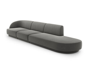 Sofa Micadoni Home Miley right, 302x85x74 cm, pilka kaina ir informacija | Sofos | pigu.lt