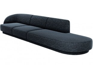 Dešininė sofa Micadoni Miley, 302 x 85 x 74 cm, mėlyna kaina ir informacija | Sofos | pigu.lt