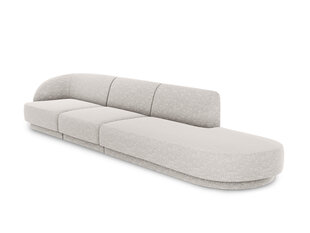 Sofa Micadoni Home Miley right, 302x85x74 cm, pilka kaina ir informacija | Sofos | pigu.lt