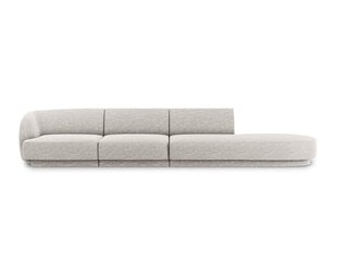 Sofa Micadoni Home Miley right, 302x85x74 cm, pilka kaina ir informacija | Sofos | pigu.lt