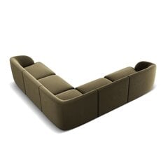 Aksominė simetrinė kampinė sofa Micadoni Miley, 252 x 252 x 74, žalia kaina ir informacija | Sofos | pigu.lt