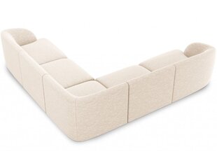 Simetrinė kampinė sofa Micadoni Miley, 252 x 252 x 74, balta kaina ir informacija | Sofos | pigu.lt