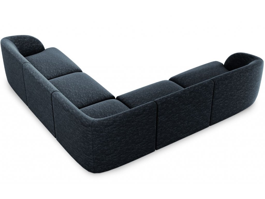 Simetrinė kampinė sofa Micadoni Miley, 252 x 252 x 74, mėlyna цена и информация | Sofos | pigu.lt