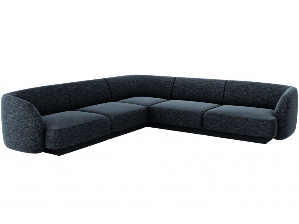 Simetrinė kampinė sofa Micadoni Miley, 252 x 252 x 74, mėlyna цена и информация | Sofos | pigu.lt