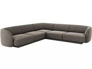 Simetrinė kampinė sofa Micadoni Miley, 252 x 252 x 74, pilka kaina ir informacija | Sofos | pigu.lt