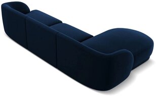 Aksominė kairinė kampinė sofa Micadoni Miley, 259 x 155 x 74, mėlyna kaina ir informacija | Sofos | pigu.lt